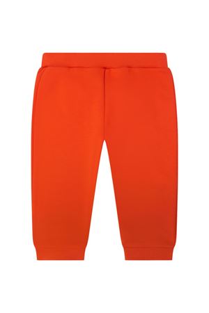 Pantaloni di tuta in cotone rosso FENDI KIDS | BUF0945V0F0XDC